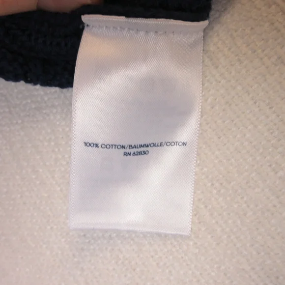 Lands' End Cable Knit Varsity Sweater Size 3X Cotton - Picture 7 of 15